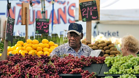 Alamy Researchers have demonstrated a link between a diet rich in vegetables, fruits, whole grains, legumes, nuts, fish and olive oil with slower aging (Credit: Alamy)