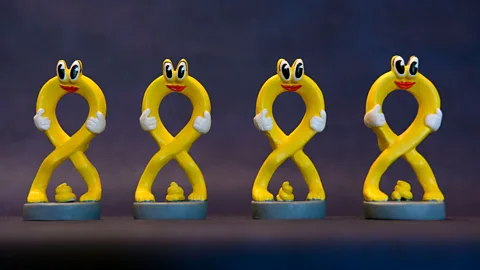 LLUIS GENE/Getty Images This year, a caganer of a yellow ribbon, a symbol used in solidarity with Catalonia’s jailed independence leaders, is expected to be a bestseller (Credit: LLUIS GENE/Getty Images)