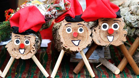 Emilio Ereza/Alamy Another Catalan Christmas tradition, the Caga Tió defecates presents after children hit him with a stick (Credit: Emilio Ereza/Alamy)