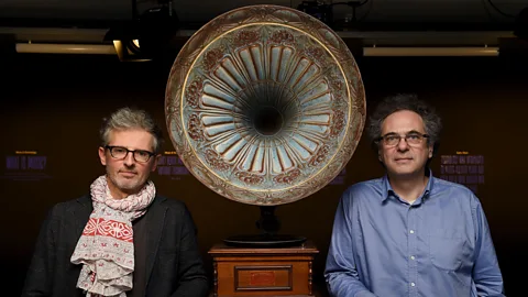 Getty Images Francois Pachet, of the Flow Machine project, and Benoit Carre, of the artistic group Skygge, collaborated on an album composed using AI (Credit: Getty Images)