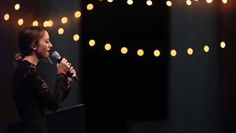 Getty Images Singer Taryn Southern believes using artificial intelligence to write new music can help push musicians to experiment (Credit: Getty Images)