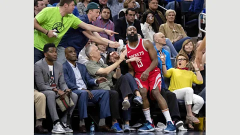 Carlos Gonzalez/Minneapolis Star Tribune via ZUMA Wire Taken at a game between the Houston Rockets and the Minnesota Timberwolves, this photo has been likened to art (Credit: Carlos Gonzalez/Minneapolis Star Tribune via ZUMA Wire)