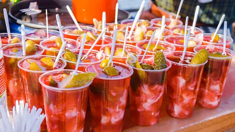 zeynep ayse kiyas aslanturk/Alamy A glass of pickle juice is famed as a quick, tasty and natural cure for even the fiercest of headaches (Credit: zeynep ayse kiyas aslanturk/Alamy)