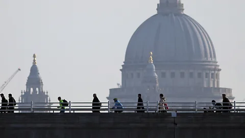Getty Images On average, UK workers (pictured) work almost four hours a week more than their Norwegian counterparts (Credit: Getty Images)