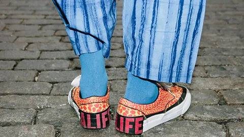 Thomas Welch, The Incomplete Highsnobiety Guide, gestalten 2018 Footwear worn by Charles Allcroft, ’73-year-old streetwear god’ (Credit: Thomas Welch, The Incomplete Highsnobiety Guide, gestalten 2018)