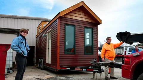 Alamy Stock Photo Some tiny home owners can't fit all their belongings in their house, so they end up using external storage spaces anyway (Credit: Alamy Stock Photo)