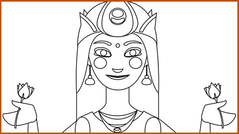 Resource Sheet 12: Outline drawing of Lakshmi