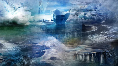 Maja Petric Other pictures show the impact of global warming on glaciers around the world (Credit: Maja Petric)