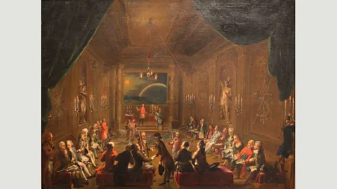 Wikimedia A meeting of a Viennese Masonic lodge by Ignaz Unterberger (Credit: Wikimedia)