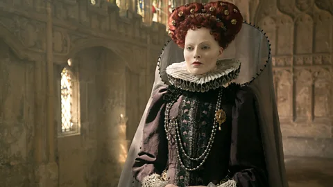 Universal Pictures International Mary Queen of Scots stars Margot Robbie as Queen Elizabeth I and Saoirse Ronan as the titular queen (Credit: Universal Pictures International)