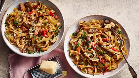 Mushroom tagliatelle