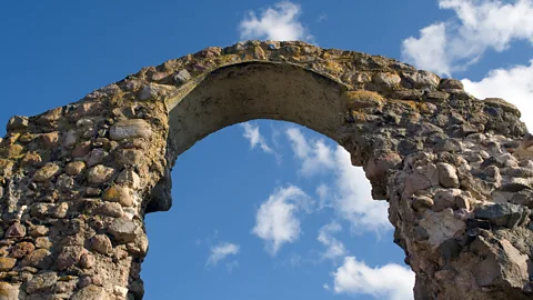 Getty Images The Romans created a long-lasting mortar out of lime and volcanic rock - one that doesn't release greenhouse gases (Credit: Getty Images)