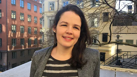 Maddy Savage Claire Ingram Bogusz is a post-doctoral researcher at Stockholm School of Economics who's studied the country's entrepreneur leave system (Credit: Maddy Savage)