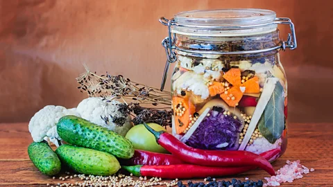 Getty Images Vegetables and pickle jar (Credit: Getty Images)