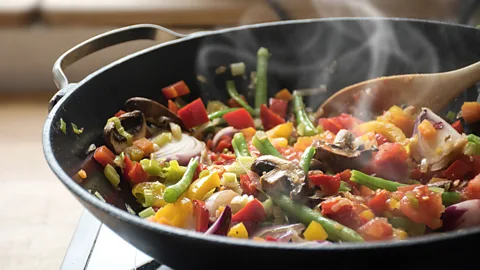 Getty Images Some gut bacteria may be more efficient at getting energy out of carbohydrates, meaning it's easier to put on weight (Credit: Getty Images)