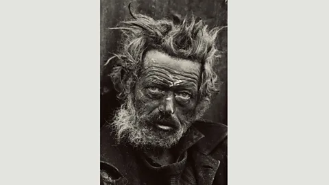 Don McCullin/Tate Homeless Irishman, Spitalfields, London, 1970: in a 2012 documentary, McCullin recalled thinking this man looked like Neptune as he photographed him (Credit: Don McCullin/Tate)