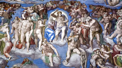Alamy After Michelangelo’s death, the figures he painted in the Sistine Chapel were covered in drapery (Credit: Alamy)