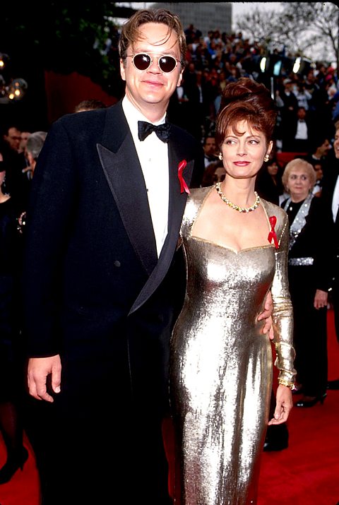 Susan Sarandon and Tim Robbins at the 1993 Oscars