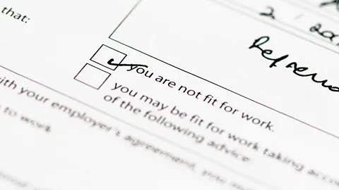 Alamy Stock Photo A statement of fitness to work, or "sick line" - more employers are sceptical of employees who stay at home whilst ill (Credit: Alamy Stock Photo)