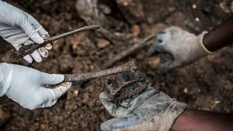 Getty Images Fragments of bone can often be difficult to identify, but machine learning is offering ways of reconstructing a victims face from the remains of their skull (Credit: Getty Images)