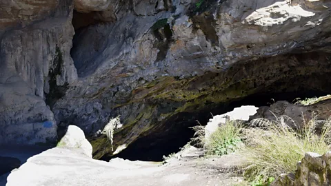 Stav Dimitropoulos Experts believe that the marble’s scientific properties could explain some of the bizarre electromagnetic phenomena observed in Davelis Cave (Credit: Stav Dimitropoulos)