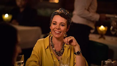 Episode one centres on a dinner to celebrate the engagement of Fleabag’s father to Godmother (Olivia Colman) (Credit: BBC)