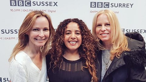 BBC Radio Surrey - Amanny Mo, Sharon Corr, Vonda Shepard, Juan Martin, Mimi  Leder, Caroline's Kitchen, Sharon Corr and Vonda Shepard