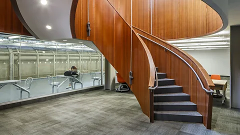 Getty Images The MacOdrum Library at Carleton University, Ottawa. Students often use underground tunnels to get around the campus, even in warmer weather (Credit: Getty Images)