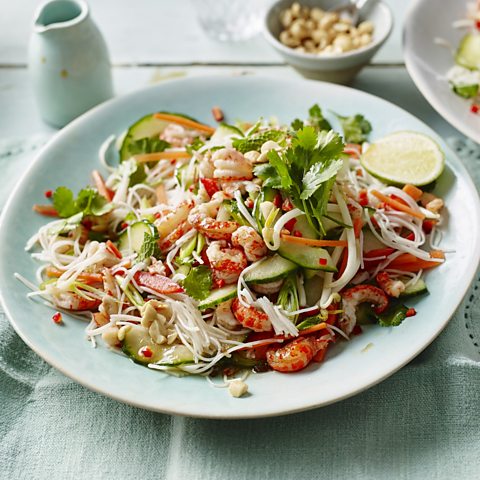 Vietnamese-style noodle salad