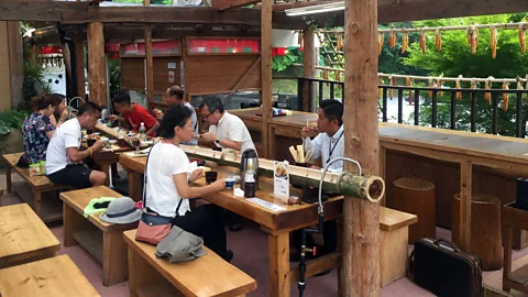 Don George The ritual of nagashi somen is believed to have originated in the 1950s in the town of Takachiho on Kyushu, the southernmost of Japan’s four principal islands (Credit: Don George)