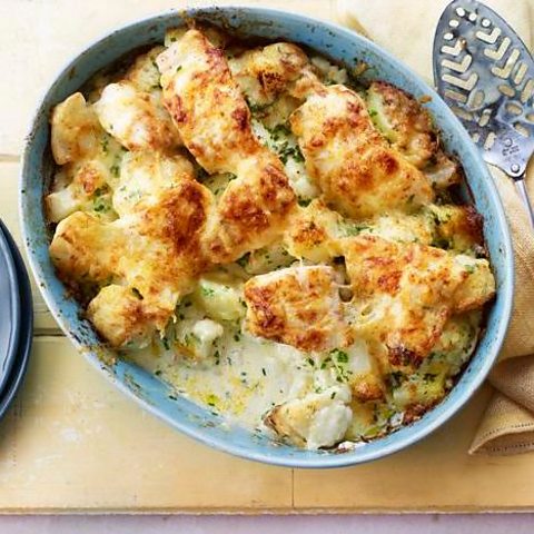 Quicker fish pie