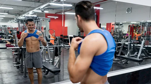 Getty Men who look at #fitspo content more frequently cared more about their own muscles (Credit: Getty)