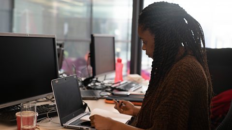 Louise at work