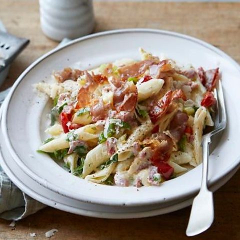 Creamy Parma ham pasta