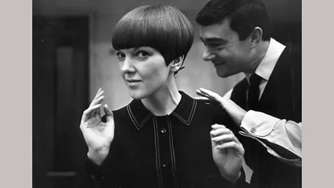 Getty Images The designer Mary Quant with hair stylist Vidal Sassoon, 1964 (Credit: Getty Images)