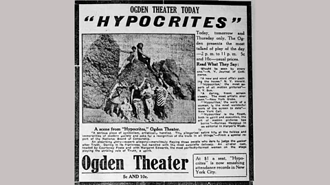Commons Wikimedia A newspaper ment for Weber’s controversial 1915 film Hypocrites (Credit: Commons Wikimedia)