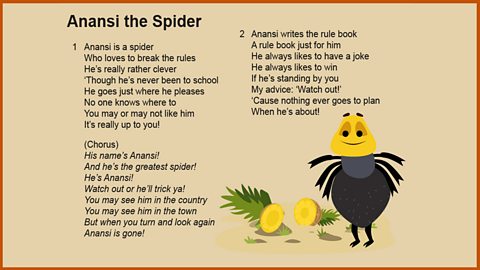 Lyrics: 'Anansi the Spider'