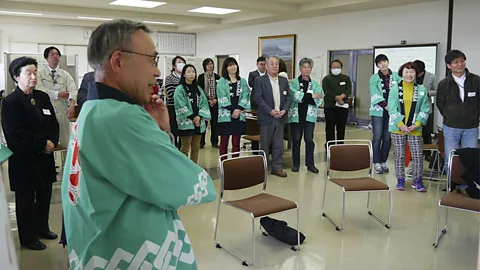 Ritsuji Yoshioka The ceremonial robes of the “future residents” from the year 2060 (Credit: Ritsuji Yoshioka)