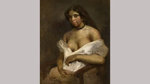 Musée Fabre de Montpellier Méditerranée Métropole / Frédéric Jaulmes Delacroix’s depiction of bi-racial model Aspasie played to sexualised stereotypes (Credit: Musée Fabre de Montpellier Méditerranée Métropole / Frédéric Jaulmes)