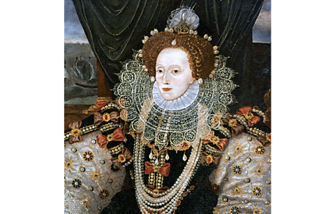 A portrait of Queen Elizabeth I. 