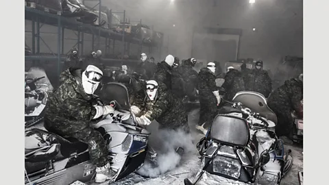 Kadir van Lohuizen – NOOR for Fondation Carmignac A Canadian Armed Forces training centre has recently been set up in Resolute, a point in the Northwest Passage (Credit: Kadir van Lohuizen – NOOR for Fondation Carmignac)