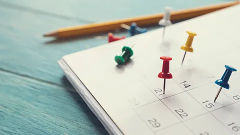 Getty Images Pins on calendar (Credit: Getty Images)