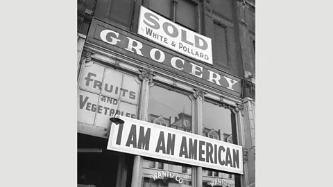 National Archives Dorothea Lange, Oakland, California, March 13, 1942 (Credit: National Archives)