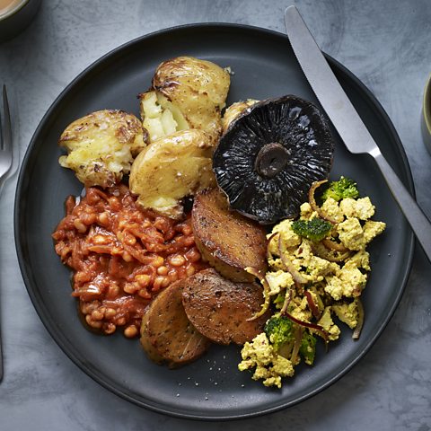 Vegan fry-up