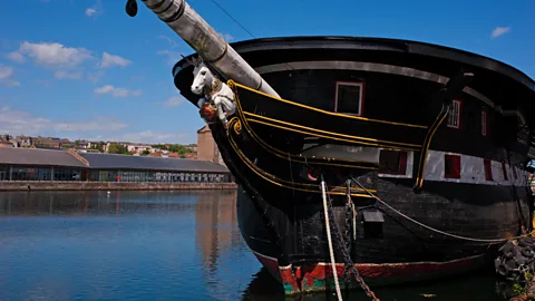 Pep Masip/Alamy The HMS Unicorn, Scotland’s oldest surviving wooden warship, features a multitude of cloven-hooved unicorns (Credit: Pep Masip/Alamy)