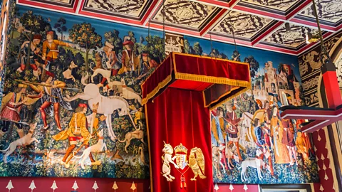 lowefoto/Alamy Recreations of The Unicorn Tapestries, one of the most valuable artworks of the late Middle Ages, hang in Scotland’s Stirling Castle (Credit: lowefoto/Alamy)