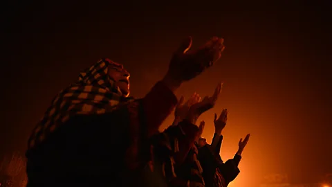 Getty Kashmiri Muslims celebrate Eid-e-Milad-un-Nabi, the anniversary of the Prophet's birth (Credit: Getty)