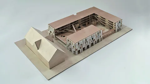 dgj Architects The 25 students behind Collegium Academicum hope to ease the demand for Heidelberg by providing space for 226 dorms in 46 shared apartments (Credit: dgj Architects)