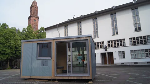 Projektgruppe CA It looks like a garden shed — but this could be the DIY dorm of the future (Credit: Projektgruppe CA)