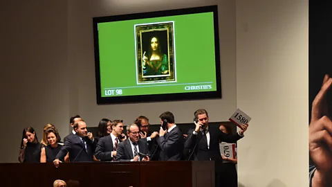 Getty Leonardo da Vinci’s Salvator Mundi sold at auction in 2017 for over $450m, making it the most expensive painting ever sold (Credit: Getty)